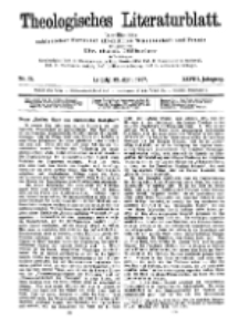 Theologisches Literaturblatt, 12. April 1907, Nr 15.