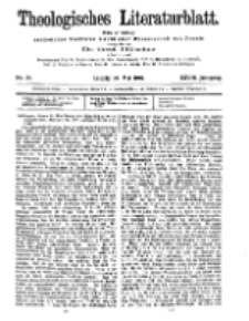 Theologisches Literaturblatt, 24. Mai 1907, Nr 21.