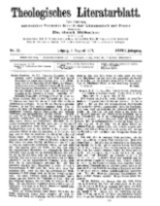 Theologisches Literaturblatt, 9. August 1907, Nr 32.