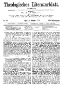 Theologisches Literaturblatt, 4. Oktober 1907, Nr 40.