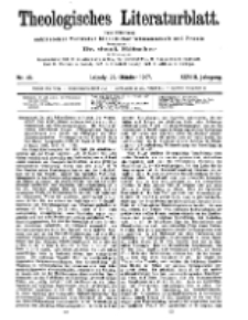 Theologisches Literaturblatt, 25. Oktober 1907, Nr 43.