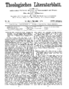 Theologisches Literaturblatt, 1. November 1907, Nr 44.
