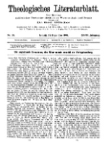 Theologisches Literaturblatt, 13. Dezember 1907, Nr 50.