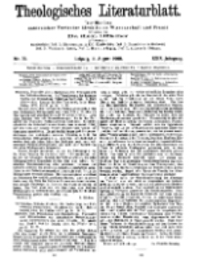 Theologisches Literaturblatt, 14. August 1908, Nr 33.