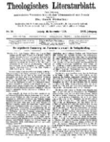 Theologisches Literaturblatt, 18. September 1908, Nr 38.