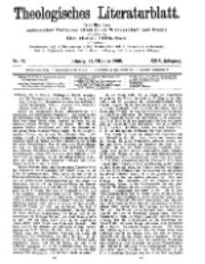 Theologisches Literaturblatt, 23. Oktober 1908, Nr 43.