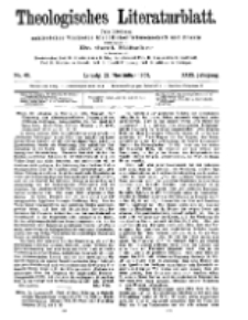 Theologisches Literaturblatt, 27. November 1908, Nr 48.