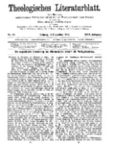 Theologisches Literaturblatt, 11. Dezember 1908, Nr 50.