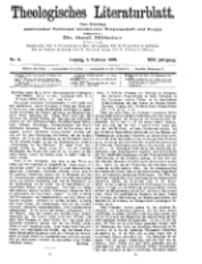 Theologisches Literaturblatt, 5. Februar 1909, Nr 6.
