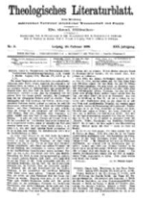 Theologisches Literaturblatt, 26. Februar 1909, Nr 9.