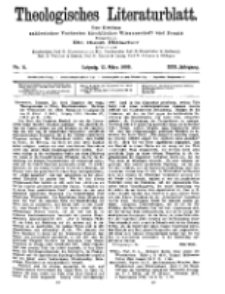 Theologisches Literaturblatt, 12. März 1909, Nr 11.