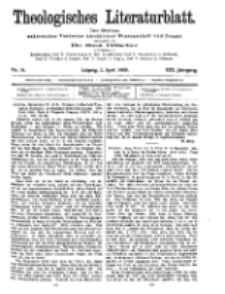 Theologisches Literaturblatt, 2. April 1909, Nr 14.