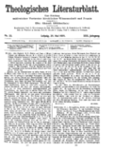 Theologisches Literaturblatt, 28. Mai 1909, Nr 22.