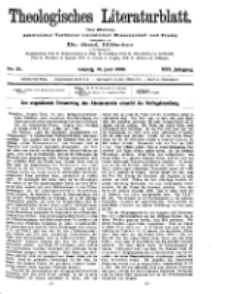 Theologisches Literaturblatt, 18. Juni 1909, Nr 25.