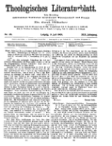 Theologisches Literaturblatt, 9. Juli 1909, Nr 28.