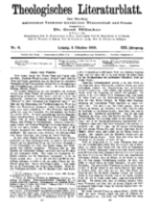 Theologisches Literaturblatt, 8. Oktober 1909, Nr 41.