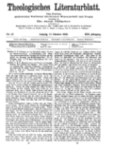 Theologisches Literaturblatt, 15. Oktober 1909, Nr 42.