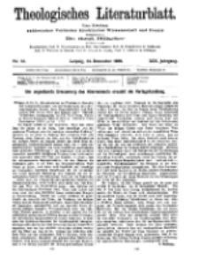 Theologisches Literaturblatt, 24. Dezember 1909, Nr 52.