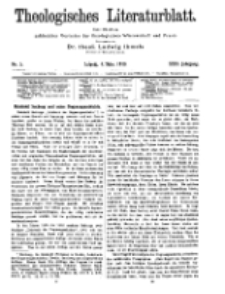 Theologisches Literaturblatt, 4. März 1910, Nr 5.