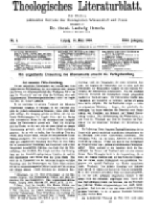 Theologisches Literaturblatt, 18. März 1910, Nr 6.