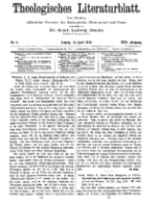 Theologisches Literaturblatt, 15. April 1910, Nr 8.