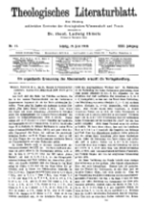 Theologisches Literaturblatt, 24. Juni 1910, Nr 13.