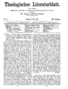 Theologisches Literaturblatt, 22. Juli 1910, Nr 15.