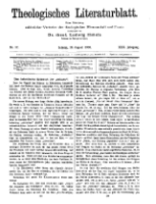 Theologisches Literaturblatt, 19. August 1910, Nr 17.