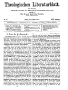 Theologisches Literaturblatt, 14. Oktober 1910, Nr 21.