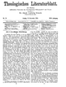 Theologisches Literaturblatt, 25. November 1910, Nr 24.