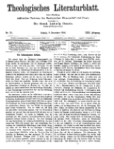 Theologisches Literaturblatt, 9. Dezember 1910, Nr 25.