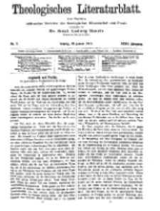 Theologisches Literaturblatt, 20. Januar 1911, Nr 2.
