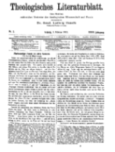 Theologisches Literaturblatt, 3. Februar 1911, Nr 3.