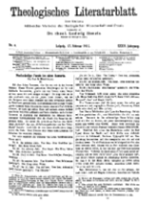 Theologisches Literaturblatt, 17. Februar 1911, Nr 4.