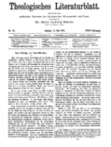 Theologisches Literaturblatt, 12. Mai 1911, Nr 10.