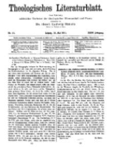 Theologisches Literaturblatt, 26. Mai 1911, Nr 11.