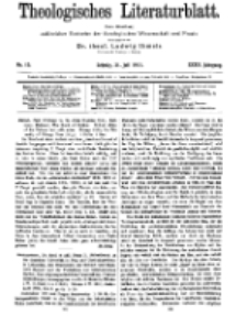 Theologisches Literaturblatt, 21. Juli 1911, Nr 15.
