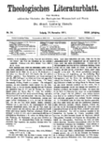 Theologisches Literaturblatt, 24. November 1911, Nr 24.