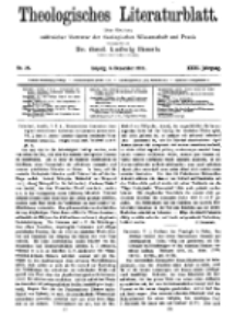 Theologisches Literaturblatt, 8. Dezember 1911, Nr 25.