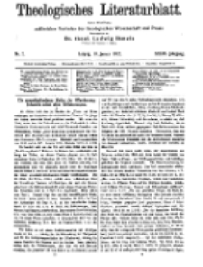 Theologisches Literaturblatt, 19. Januar 1912, Nr 2.
