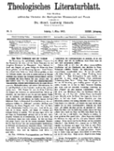 Theologisches Literaturblatt, 1. März 1912, Nr 5.