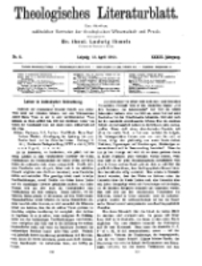Theologisches Literaturblatt, 12. April 1912, Nr 8.