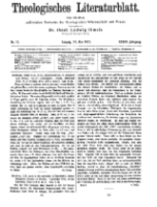 Theologisches Literaturblatt, 24. Mai 1912, Nr 11.