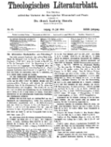 Theologisches Literaturblatt, 19. Juli 1912, Nr 15.
