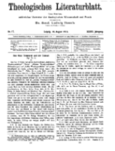 Theologisches Literaturblatt, 16. August 1912, Nr 17.