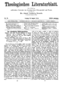 Theologisches Literaturblatt, 30. August 1912, Nr 18.