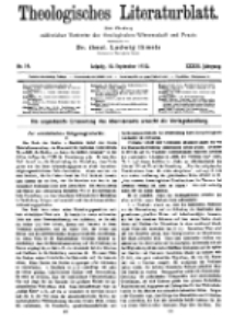 Theologisches Literaturblatt, 13. September 1912, Nr 19.
