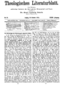 Theologisches Literaturblatt, 25. Oktober 1912, Nr 22.