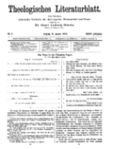 Theologisches Literaturblatt, 31. Januar 1913, Nr 3.