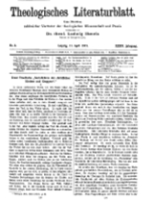 Theologisches Literaturblatt, 11. April 1913, Nr 8.